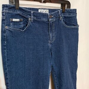 Baby Phat Dark Wide Leg Blue Jeans, Size 13, NWOT, MAKE AN OFFER!!!